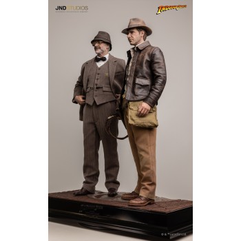 Indiana Jones and the Last Crusade Hyperreal Movie Statue India Jones and Henry Jones 1/3 Scale Dual Version